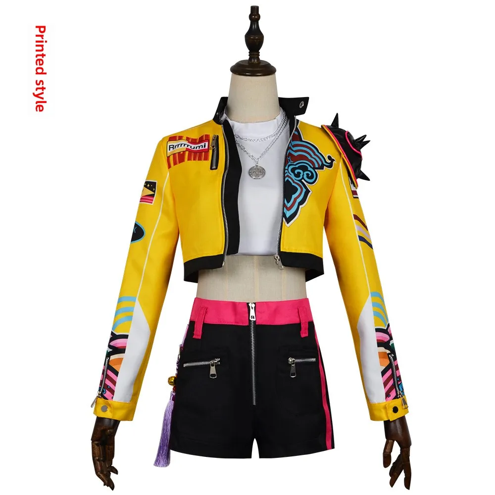 

Rumi K-Pop: Demon Hunters Cosplay Costumes Halloween Party Clothing Women Comic-con Complete Set Outfits Carnival Stage Garment