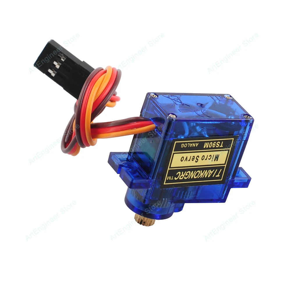 Full Metal Gear TS90M Micro Analog Servo 90/180/270/360 Degree Controllable Angle 360° Continuous Rotation for RC Car DIY Toys