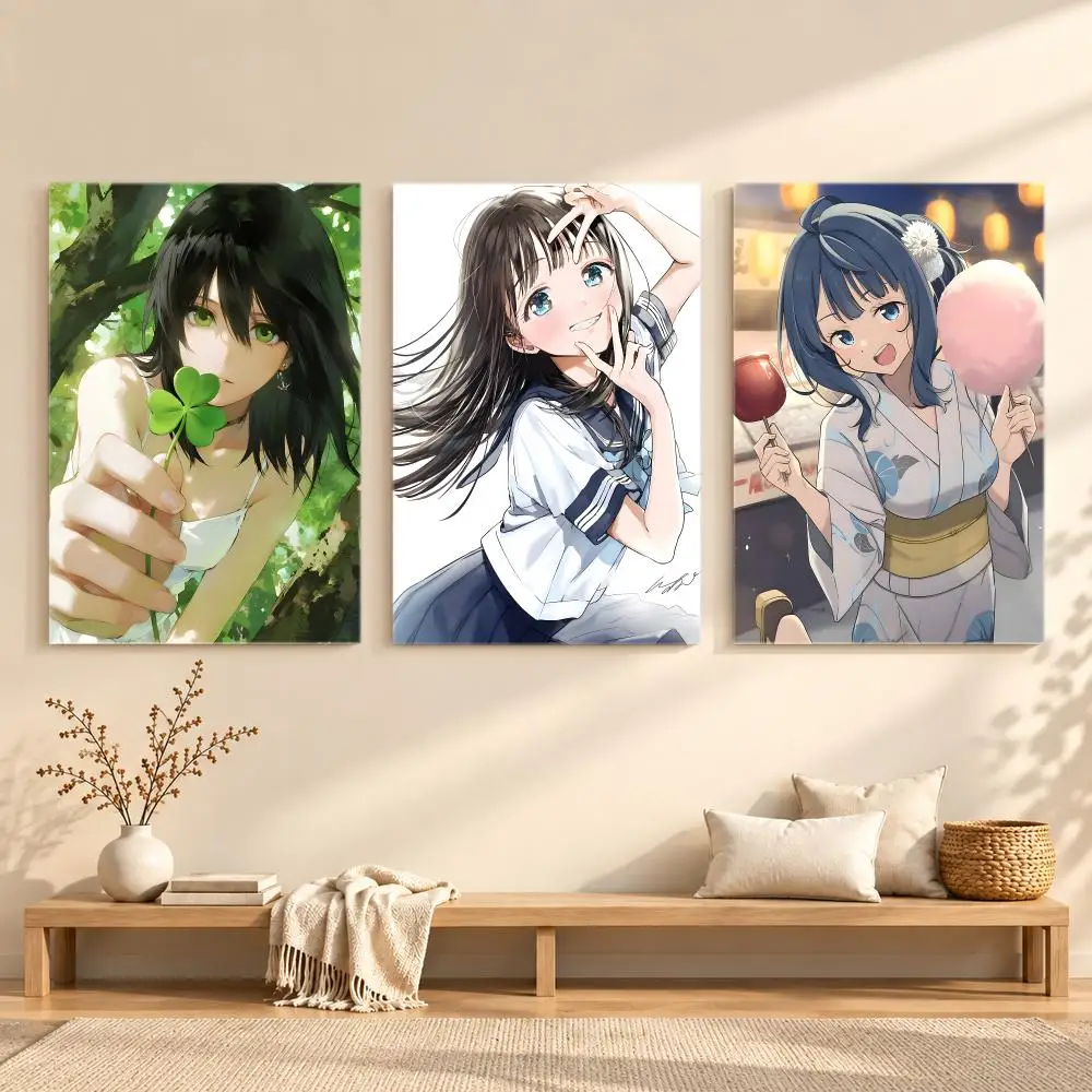 Cute anime Akebi's Sailor Uniform Poster Series Print Unframed Aesthetic Wall Decor Gift Living Room Bedroom