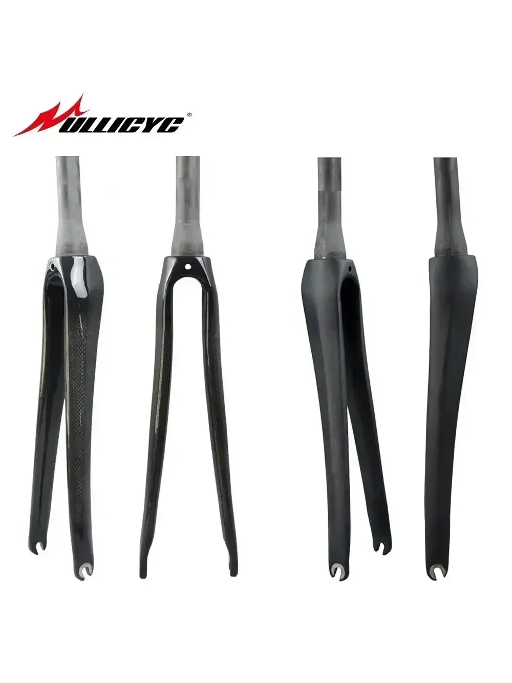 AliExpress NONE Ullicyc Road Cycling Carbon Fork Parts Brake 700c Wheel Barrel Axis Fork 28.6mm 3k Gloss Matte Bicycle Accessories  QC377