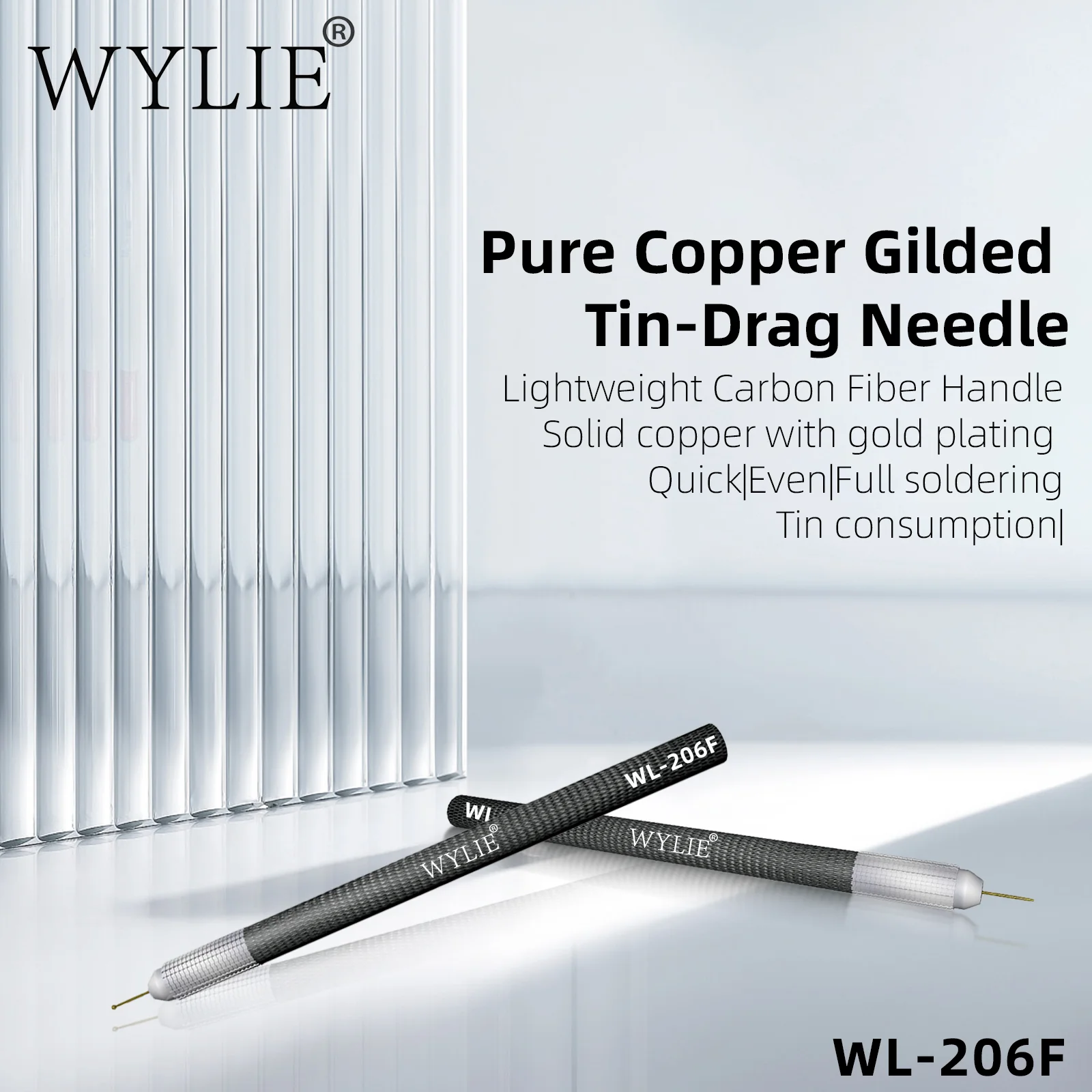 WYLIE WL-206F drag tin needle set motherboard repair solder auxiliary drag needle fast smoothing mobile phone repair tool