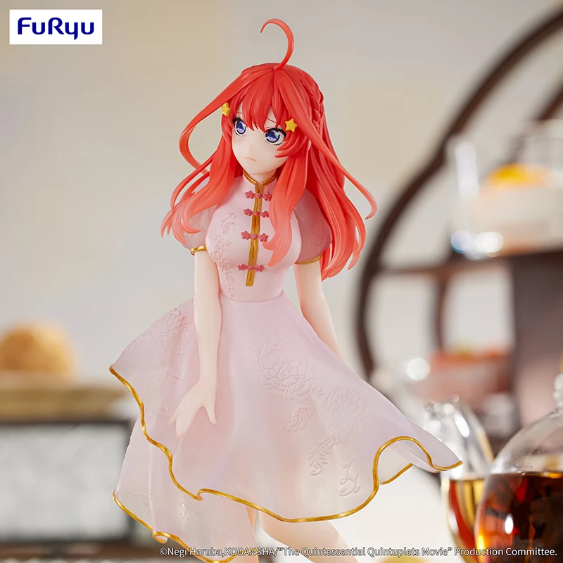 18cm Genuine FuRyu The Quintessential Quintuplets Nakano Itsuki Princess Guofeng Anime Action Figure Model Toy Gift for Birthday