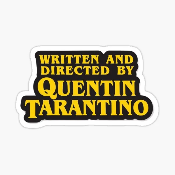 Directed By Tarantino  5PCS Stickers for Stickers Background Laptop Living Room Print Decor  Cute Art Funny Wall Water Bottles