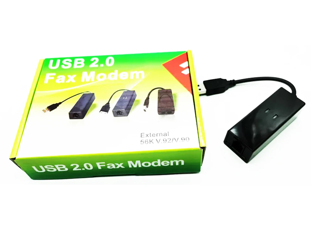 USB 56K V.92 V.90ภายนอก dial up Voice FAX Data โมเด็มสำหรับ Win XP VISTA Win7/8/10/11 Linux