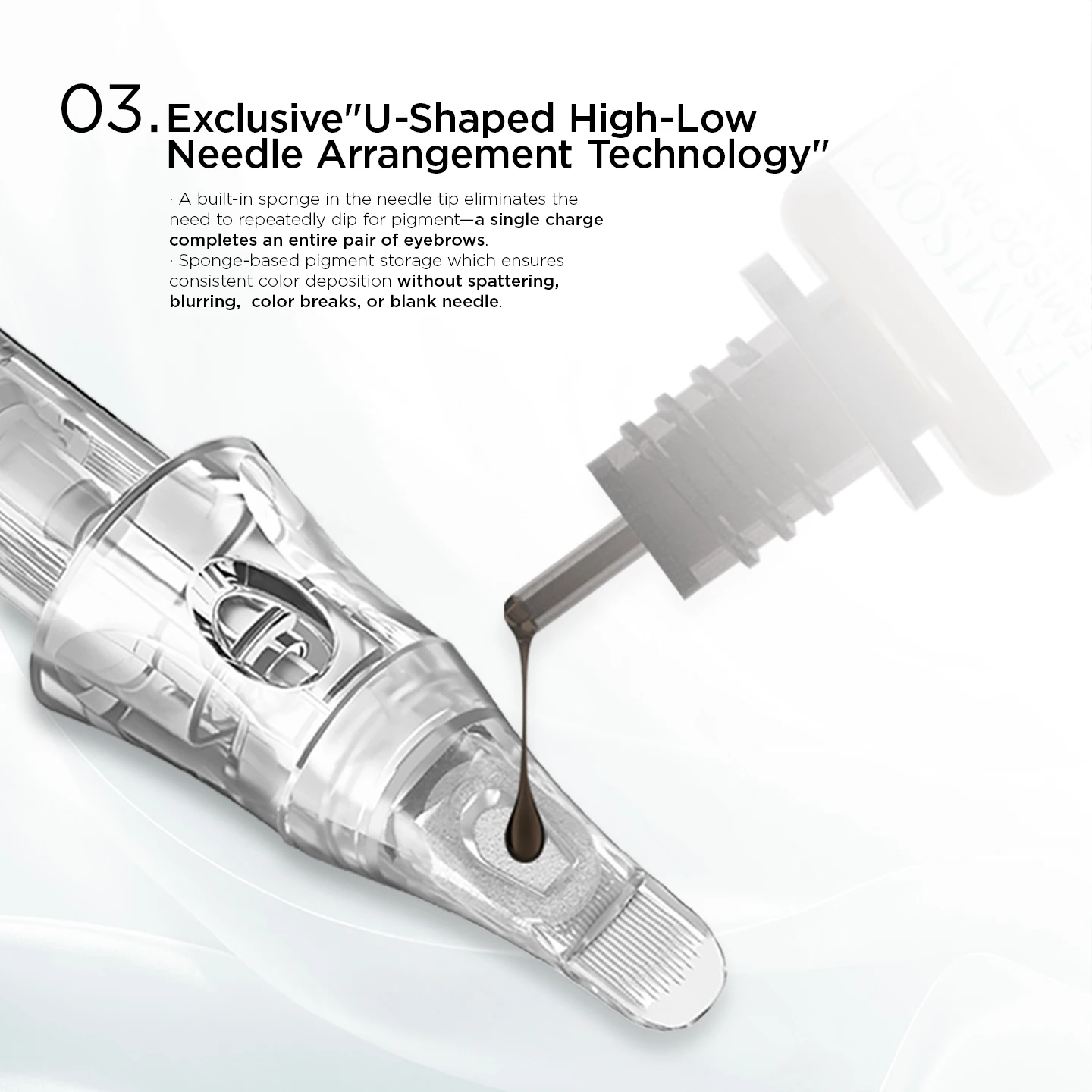 10 Stuks U14/0.18-ST Ingebouwde Spons Half-Wand Naald Universele Tattoo Cartridge Naalden Voor Tattoo Machine Voor wenkbrauw Lippen Tattoo