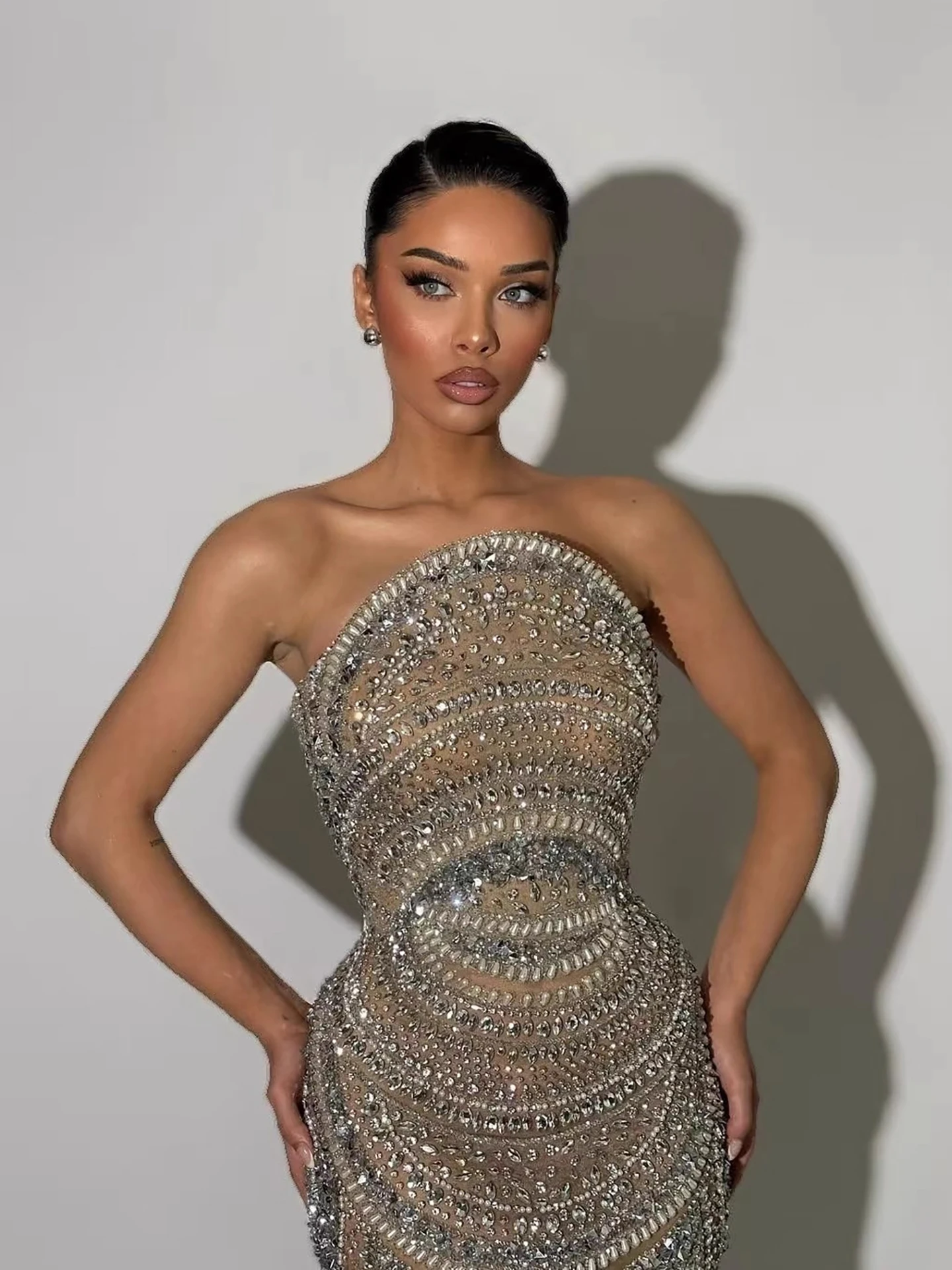 فستان سهرة Serene Hill LA73344 فساتين كوسوفو الفاخرة المطرزة مع كيب لحفلات الزفاف 2026 حسب الطلب #6