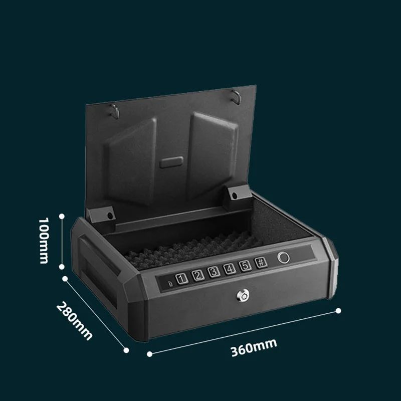 Gun Safes Password Digial Pin Combination Cmall Mini Firearm Weapon Cash Money Car Semi Pistol Handgu Safe Vault Box Case