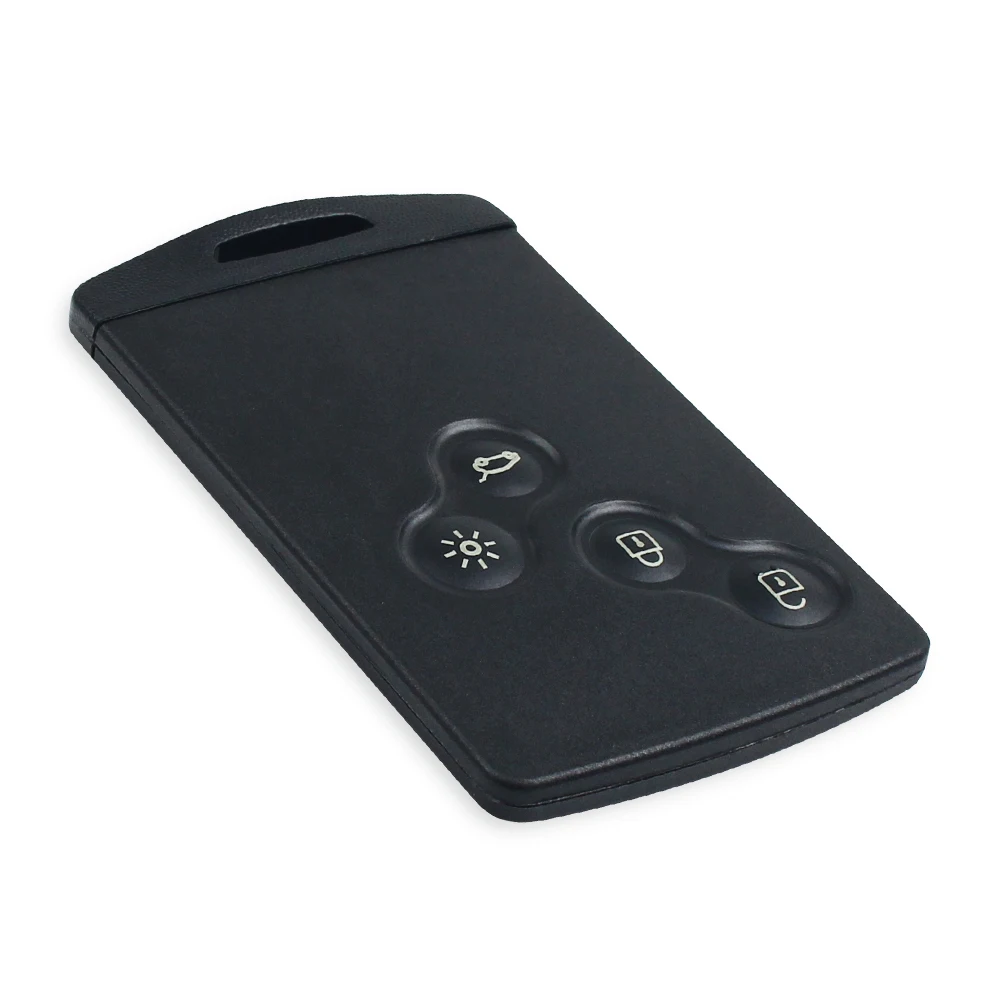 KEYYOU Remote Key Case For Renault Koleos Clio Megane Scenic Laguna 4 Buttons Blade Smart Remote Key Shell Emergency Insert