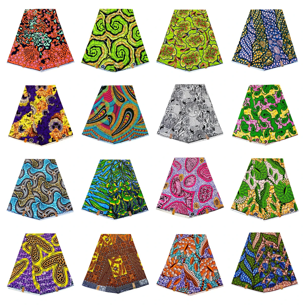 16Patterns Available Vibrant Printed African Wax Batik Fabric for Clothes and Cushions DIY Summer Cotton Material-6 Yards R1113