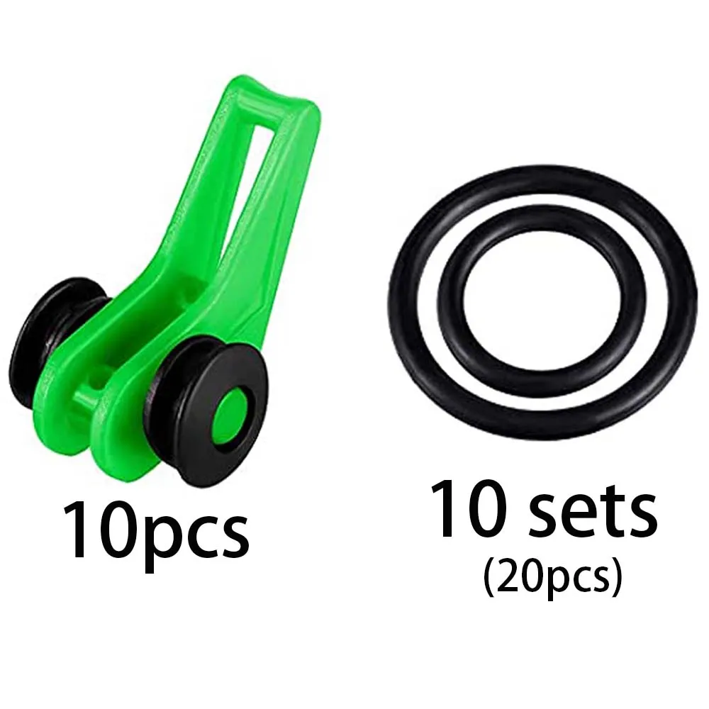 Angeln Köder Keeper 10PCS Gemischte Farben Sichere Halter Haken Ring Wurm Köder Verschluss Winkel Aufhänger für Rod Jig Casting Tackle