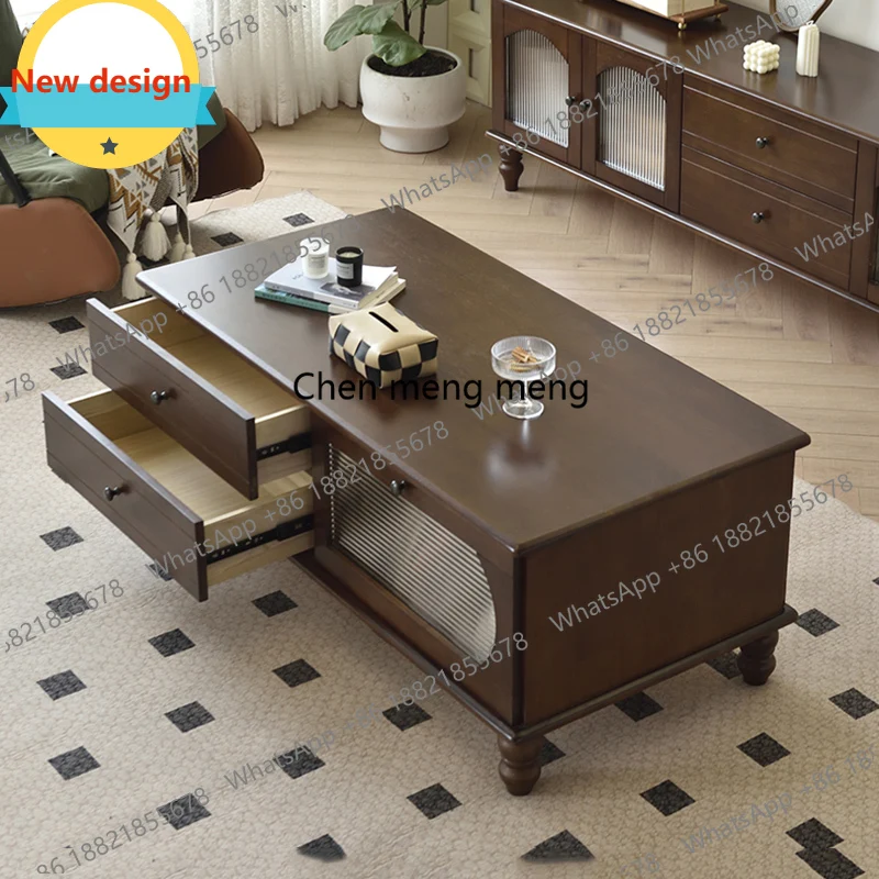 

Кофейный столик c139 в антикварном стиле, роскошный современный деревянный приставной столик для гостиной, дизайнерский напольный столик, постмодернистская мебель