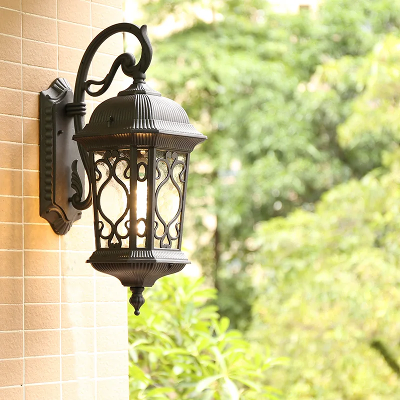 

European-style Waterproof Wall Lamp Villa Exterior Wall Garden Lamps Indoor Walkway Simple Balcony Gate Lighting Luminaire