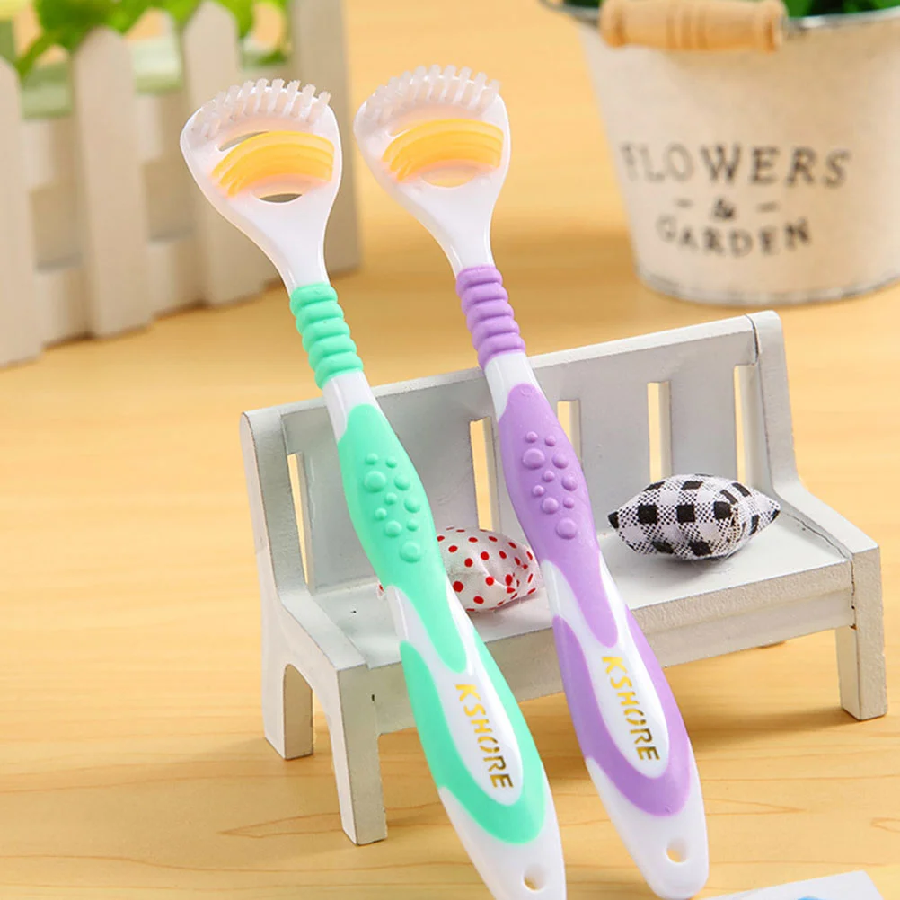 Nettoyeur de brosse à dents en fourrure douce pour enfant, grattoir à langue pour adultes, nettoyeurs en acier, 4 pièces