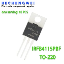 10pcs IRFB4115PBF TO220 IRFB4115 4115 TO-220 IC IRF4115