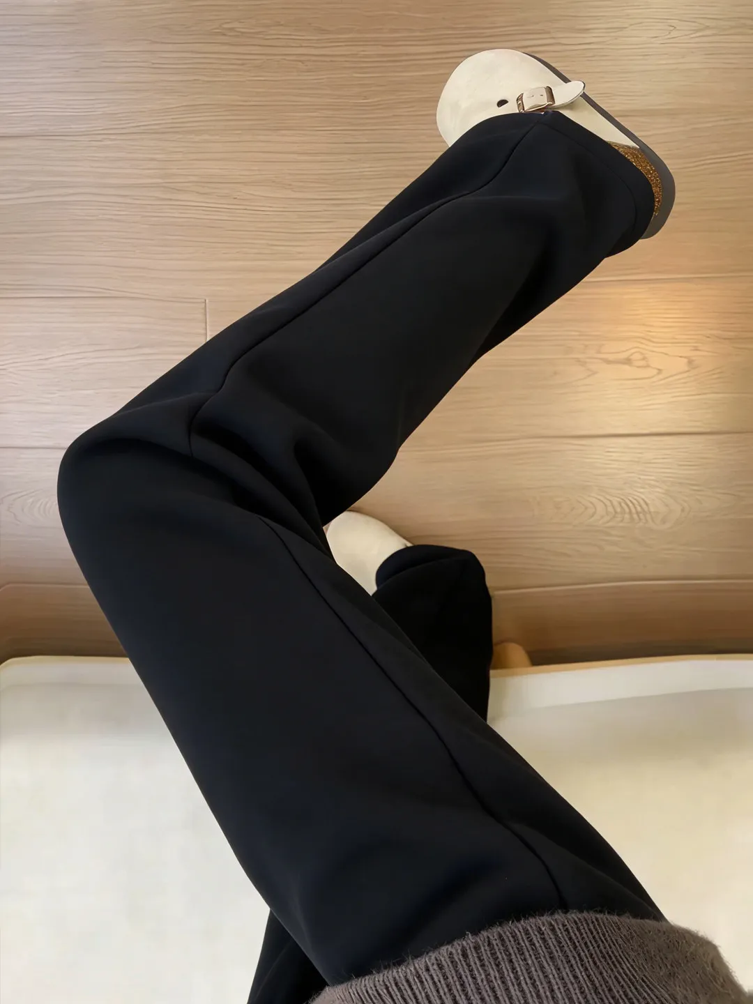 

Cleanfit Bla Men's Straight Leg Sports Pants Autumn Winter Long Length Casual Trousers Slimming Effect Versatile Comfortable