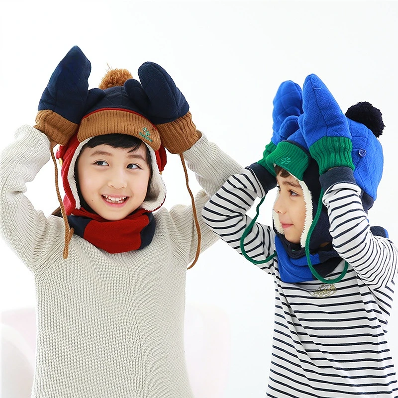 Children's Gloves for Boys and Girls In Winter New Style Plush Mittens for Children In Autumn and Winter for Boys and Girls