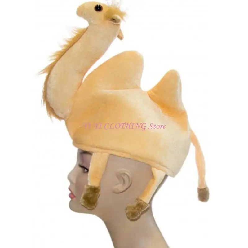 N5KF الجدة Camelidae القبعات قبعة للكبار شكل حيوان قبعة للبنين فتاة جميلة صور قبعة مهرجان الاحتفال الطرف