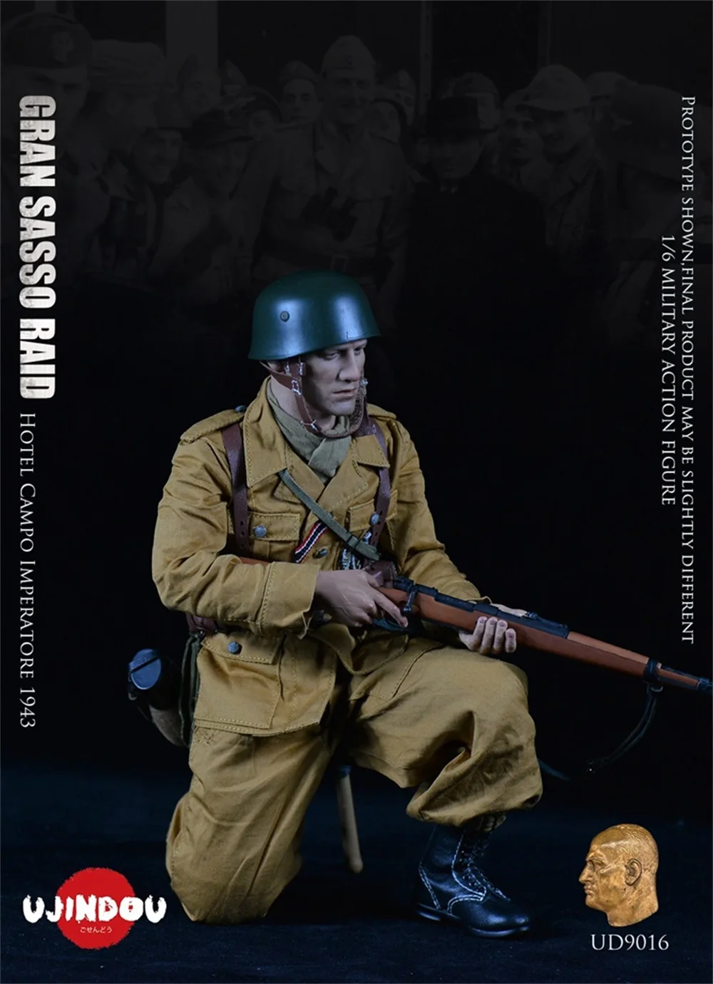 1/6 UJINDOU UD9016 WWII Military Series German GRAN SASSO RAID 1943 Hotel Campo Full Set Moveable Action Figure For Fans Collect