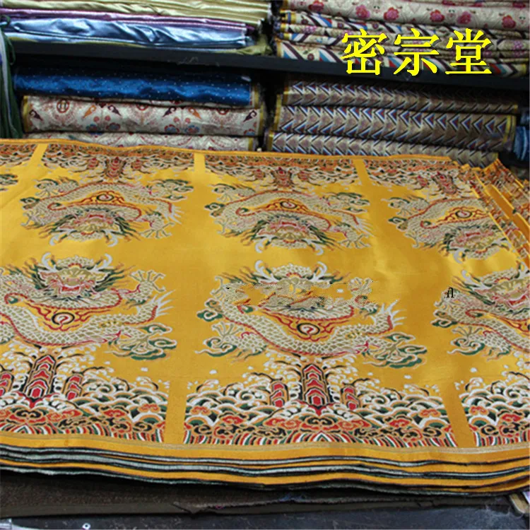 Tibetan Fabric Tibetan Decorations Buddha Hall Decoration Dragon Fabric Cloth Dragon Brocade Fabric