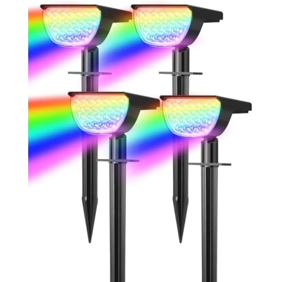 

Solar Lights Waterproof IP65 8 Lighting Modes Solar Spot Lights Outdoor Yard Garden Landscape Pathway Decorations