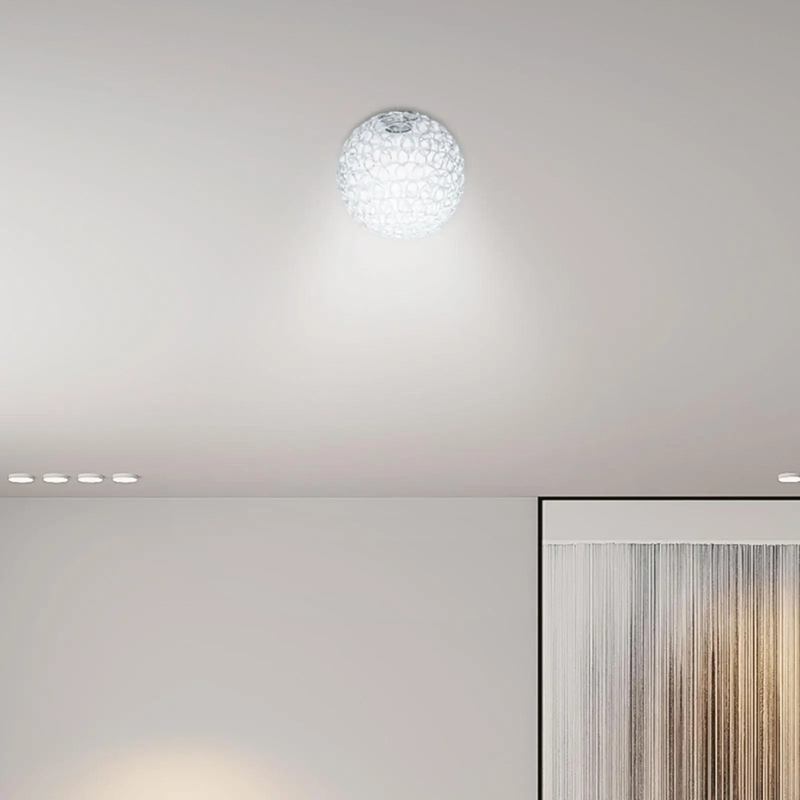 

Geometric Globe Lampshade Pendant Light Hollow Metal Wire Cage for Living Room Replacement Floor Lamp Restaurant Light Fixture