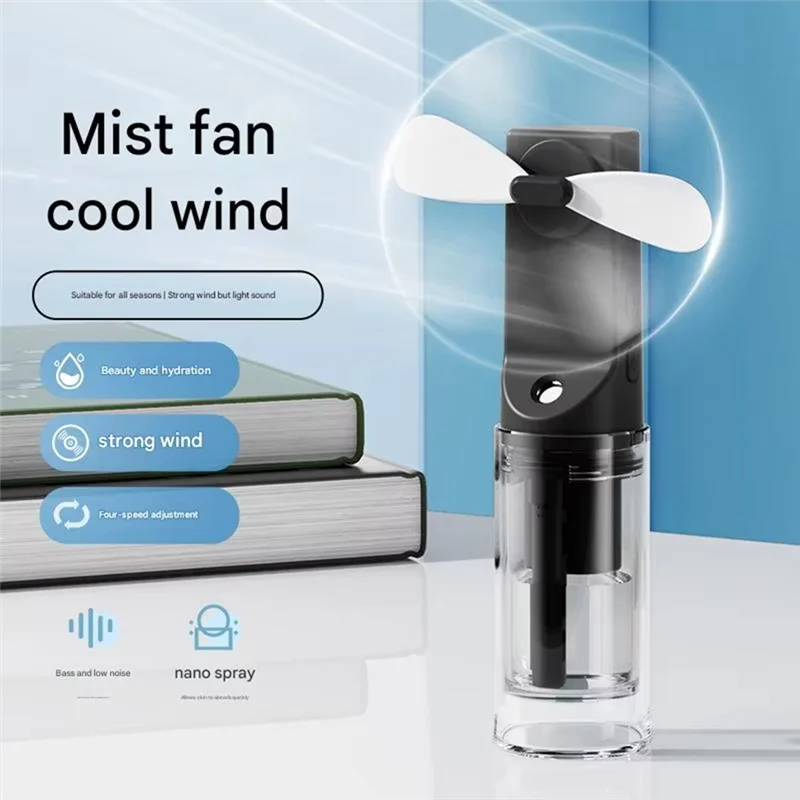 ABKP-Ventilatore portatile per nebulizzazione d'acqua - Mini ventola di raffreddamento per nebulizzazione d'acqua per esterni, dormitorio per studenti - Essenziale estivo