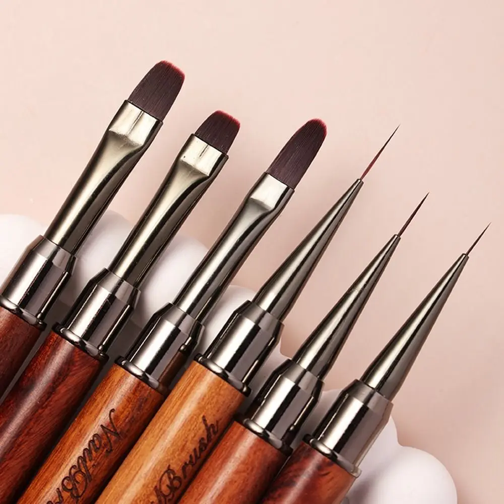 

Sandalwood Pole Nail Art Brush Dual-ended Professional Nail Liner Brush Nail Art Phototherapy Pen Nail Art Design