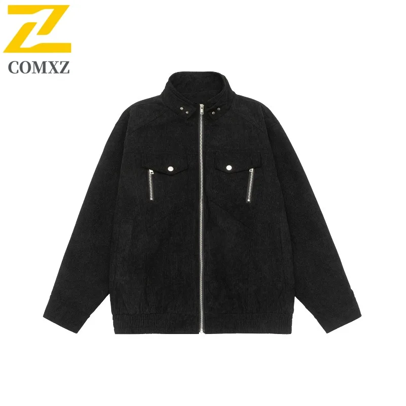 

2025 рабочая одежда, мужская куртка в стиле ретро, универсальная удобная дышащая куртка, весенне-осенняя уличная повседневная куртка со свободным воротником