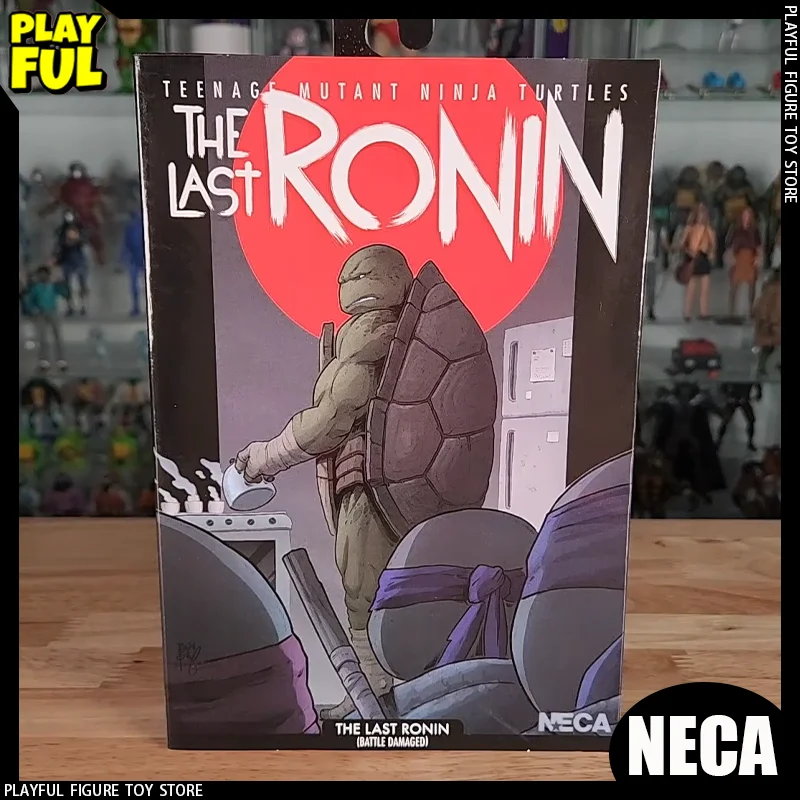 

New In Stock Original Neca Ninja Turtles The Last Ronin Battle Damaged Anime Figure Michelangelo Donatello Figure Custom Toys