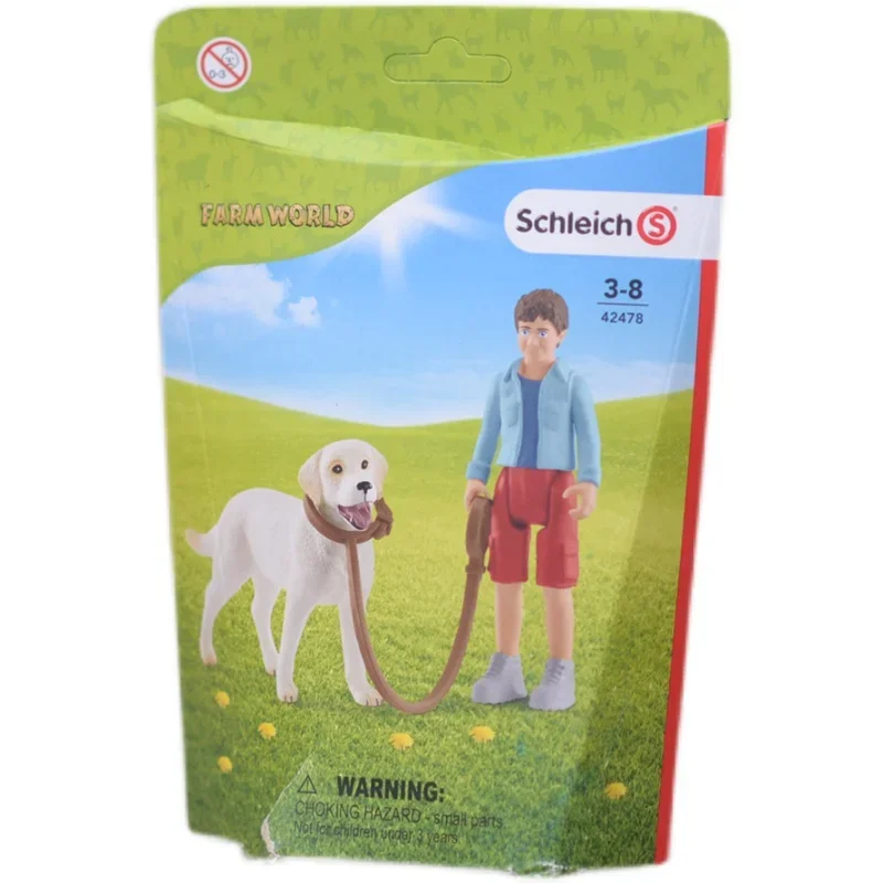 독일 schleich 솔리드 플라스틱 장난감 래브라도, 어린 소년 개 모델 선물, 액션 피규어