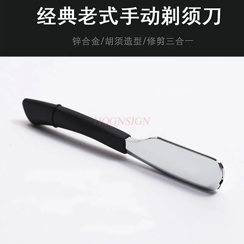 Gold Silver Blades Straight Razor Stick for Men Women Barber Shaving Knife Spring Beard Face Underarm Body