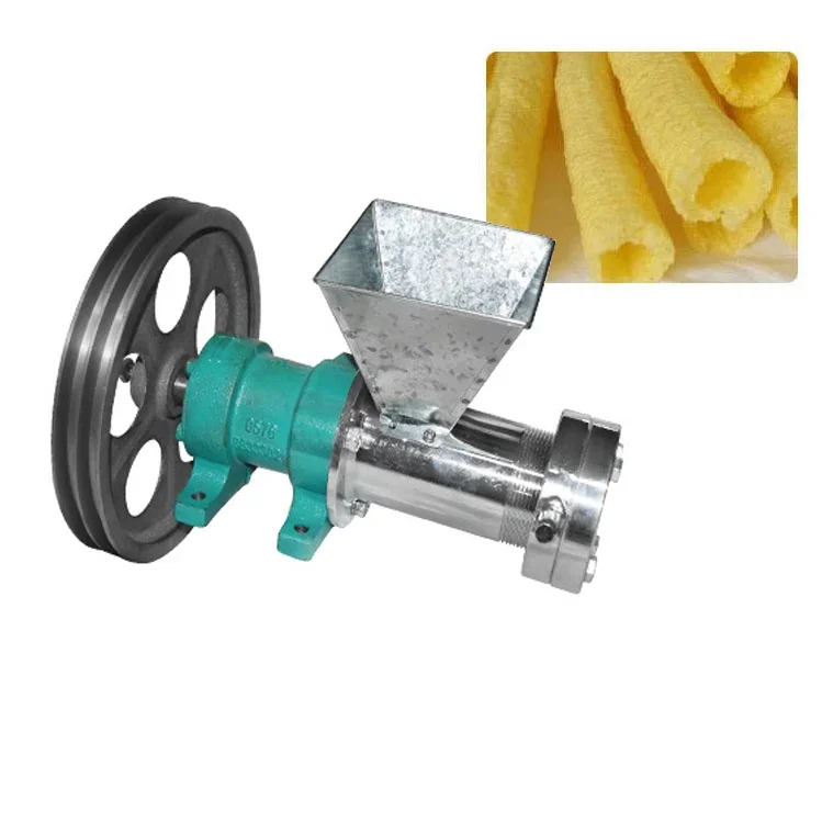 

Hot Selling Small Business Use Mini Puffed Corn Wheat Snacks Food Extruder Machines with High Quality