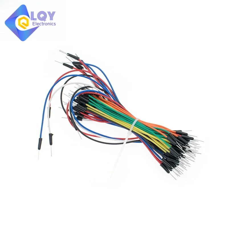 LQY 65pcs=1set Jump Wire Cable Male to Male Jumper Wire for  Breadboard 65 jump wires