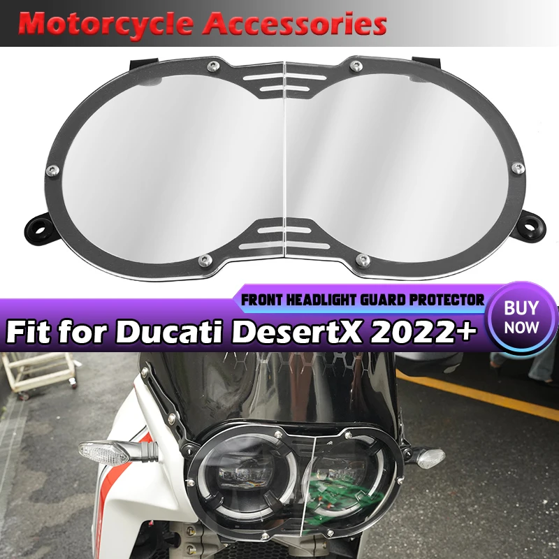 

Headlight Grille Lamp Hoods Front Light Turning Light Cover Motorcycle For Ducati Desert X 2022 2023 Protection