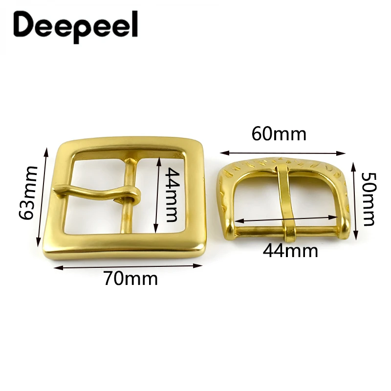 1Pc 45/50mm Metal Solid Brass Belt Buckle Copper Pin Clasp Waist Band Buckles Head for Jeans Pants Belts DIY Clothes Accessories