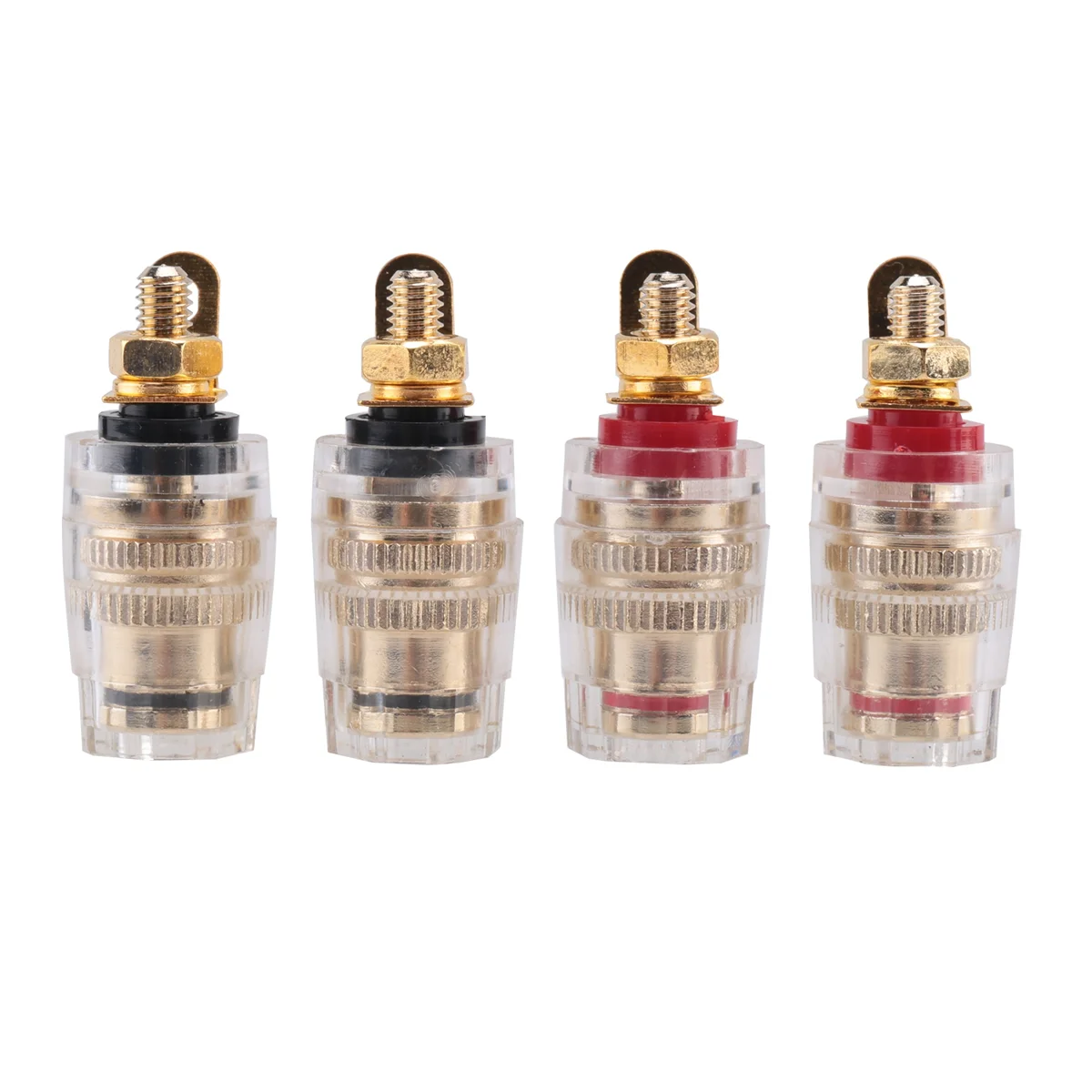 AA26P Nieuwe 4Pc Versterker Luidspreker Terminal Binding Post 4mm Banaanstekker Jack