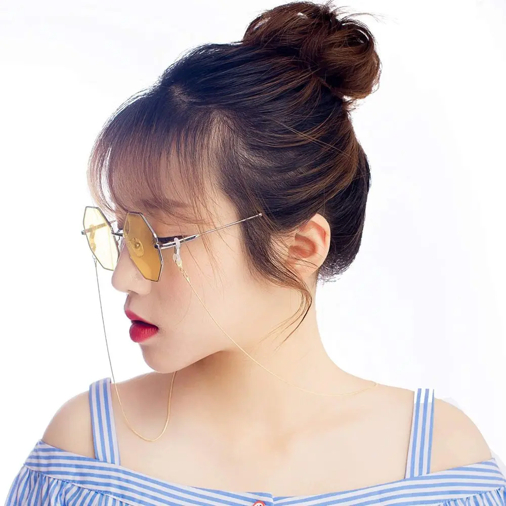 50PCS Rubber Anti-Slip Adjustable Spectacle End Connectors Eyeglasses Holder Eyeglass Strap Eyeglass Chain Ends Retainer