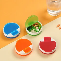 4 Grids Storage Boxes Pill Box Round Shape Portable Capsule Tablet Organizer Pill Case For Travel Mini Medicine Tablet Container