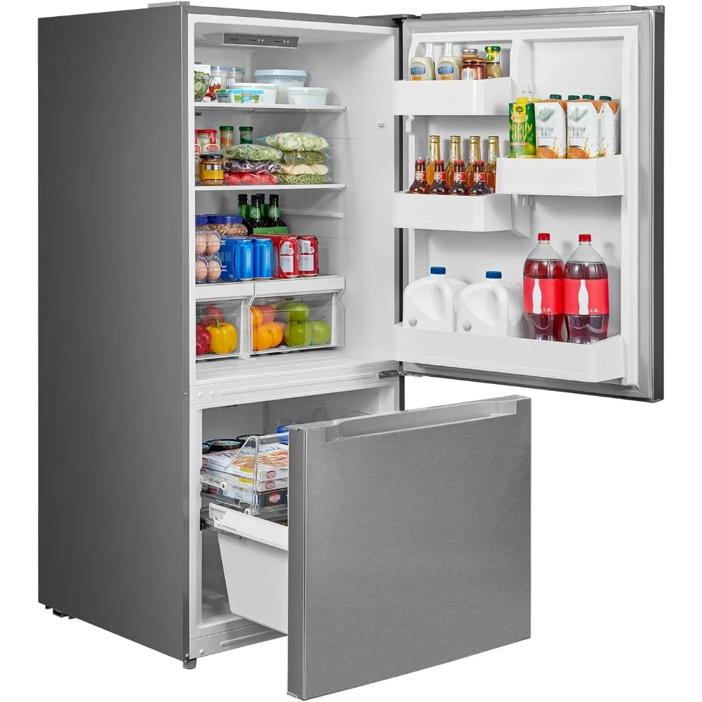 MRB19B5AST-refrigerador de acero inoxidable, montaje inferior, 18,7 Cu.Ft, sin escarcha