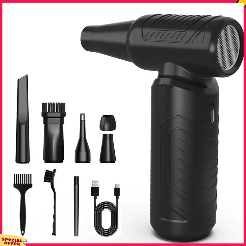 A39M Compressed Air Duster, 130,000Rpm Cordless Blower,3-Speed Adjustable Electric Air Duster For Keyboard Computer Car Home