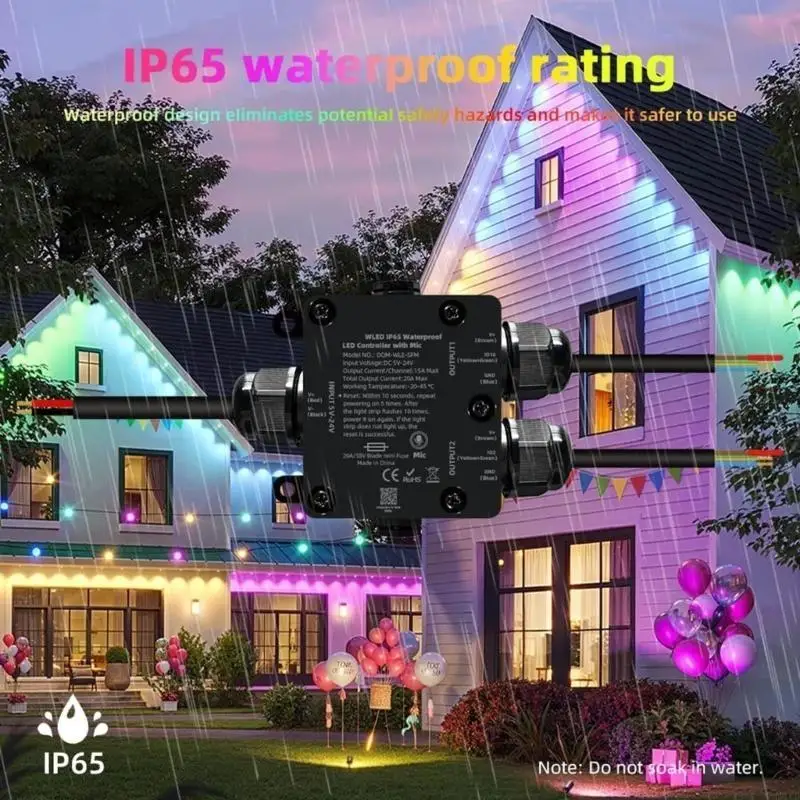 

ESP32 WLED Addressable 2CH LED Controllers For WS2811 2812B SK6812 Digital Intelligent Light Strips LED Controllers M4YD