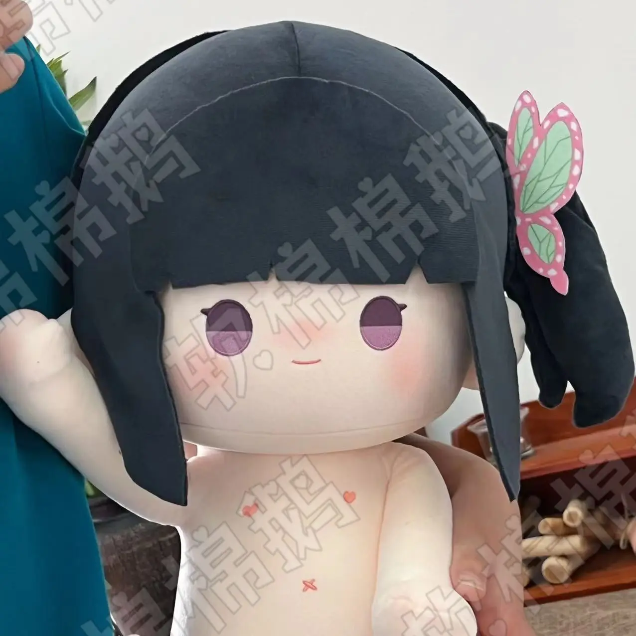 Cartoon Anime Role Tsuyuri Kanao Attribute Cosplay Plush Stuffed Doll Body Dress Up Toy 40cm Sitting Posture Dolls Pillow Gift