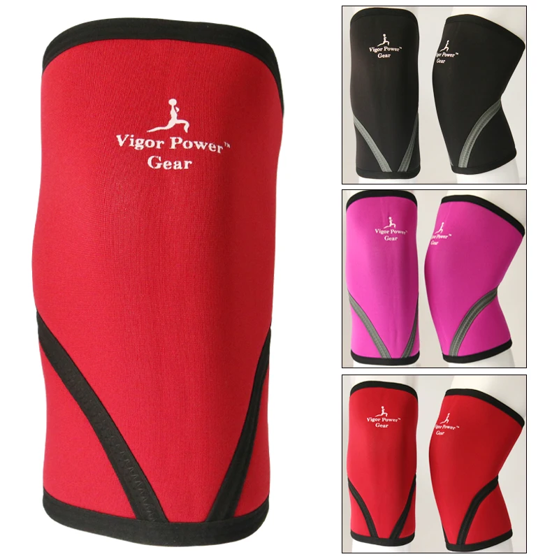 Powerlifting Heavy Duty Knee Pads Brace Support 7Mm Neoprene Soft Face Knee Sleeves 2 Sleeves