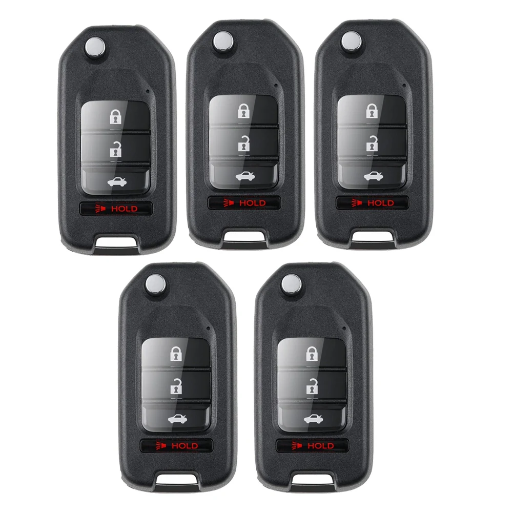 

5Pcs For KEYDIY NB10-4 NB-Series 4 Button Universal KD Remote Car Key for KD900 URG200 KD-X2 KD Programmer Honda