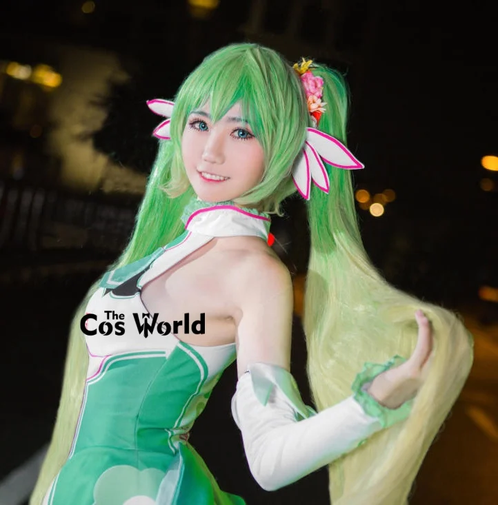 ミク 2017 レーシングスーツ ドレス衣装 アニメ コスプレ衣装