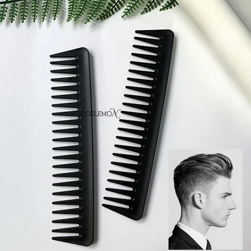 1/2pcs Wide Tooth Comb Durable Heat Resistance Professional Anti-Static Barber Salon Hair Styling Tool Women Men Hairdressing