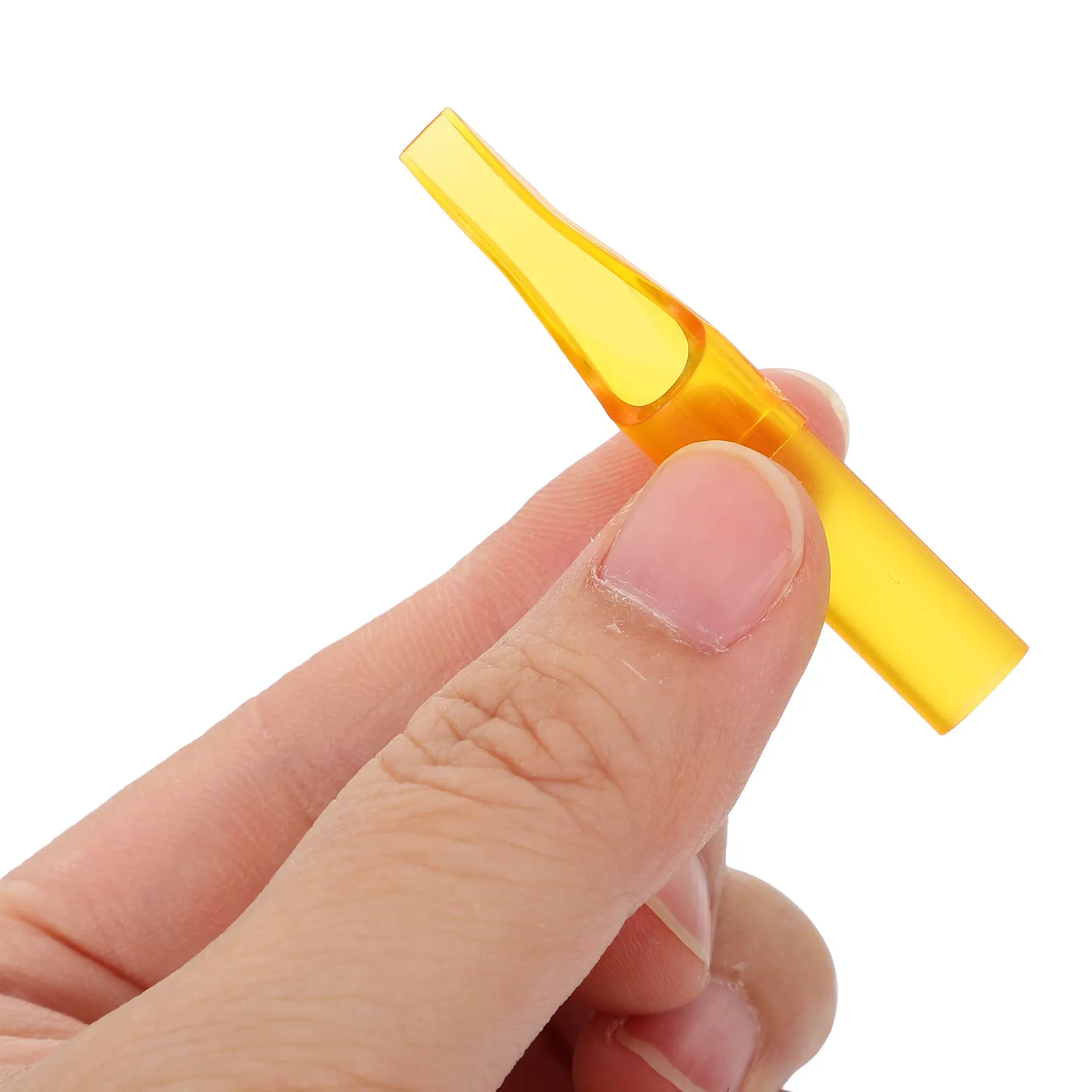 

50 шт. одноразовых насадок для тату-машинок: гигиеничный дизайн, высокая емкость для чернил, изогнутый наклонный наконечник для эффективного нанесения татуировок