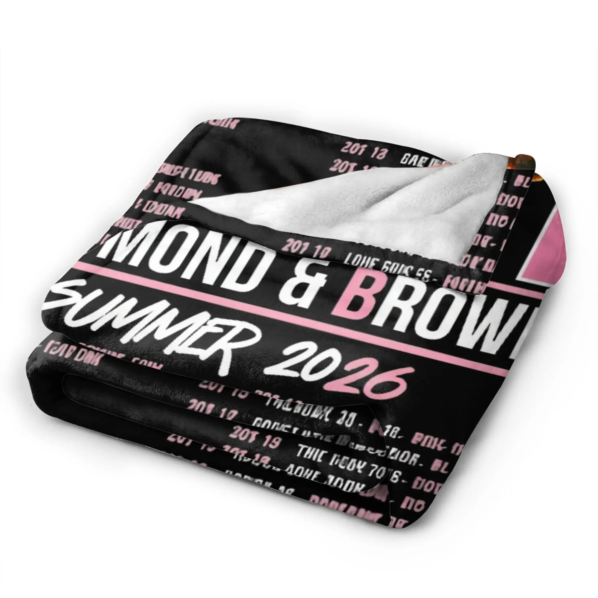 Chris Brown And Usher The Rb Tour Plush Blanket Kids Adult  Raymond And Brown Blanket For Home Decor Warm Bedspread Gift Idea