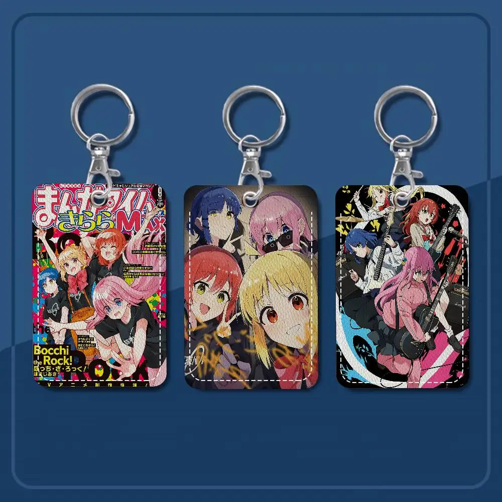 

Держатель для карт BOCCHI THE ROCK в стиле аниме из полиуретана с брелоком — премиальная защита для банковских карт, карт метро и автобусов