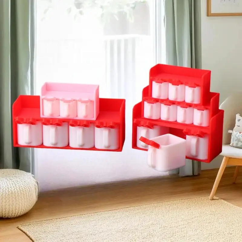 1/12 دمية صغيرة الكرتون التوابل جرة نموذج دمية المطبخ الديكور دمى منزل المشهد اكسسوارات التظاهر اللعب اللعب #5